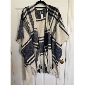Oversized Flannel Cardigan